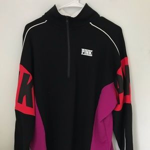 Oversized Pink by VS half zip sweatshirt